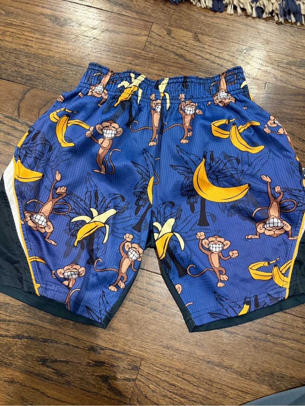 Flow Society Youth XS monkey and banana boys  lacrosse shorts